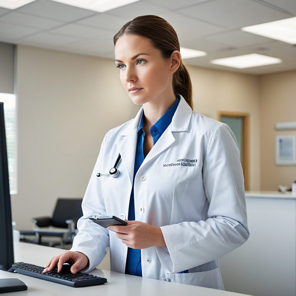 AI Health Information Management Specialist at work