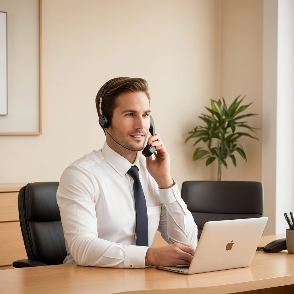 AI Telecom Customer Support Tech at work