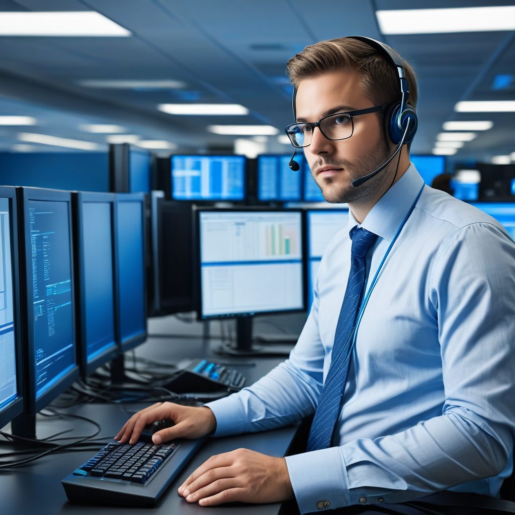 AI Network Support Specialist at work